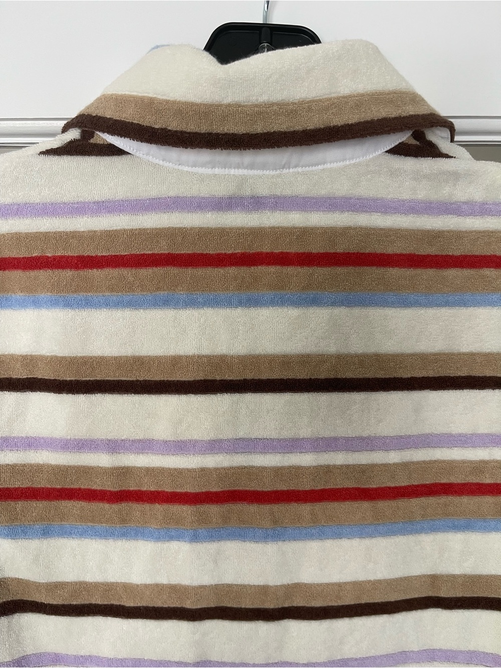 Veronica Beard Cream Multi-Stripe Polo Mini Dress - Picture 6 of 11